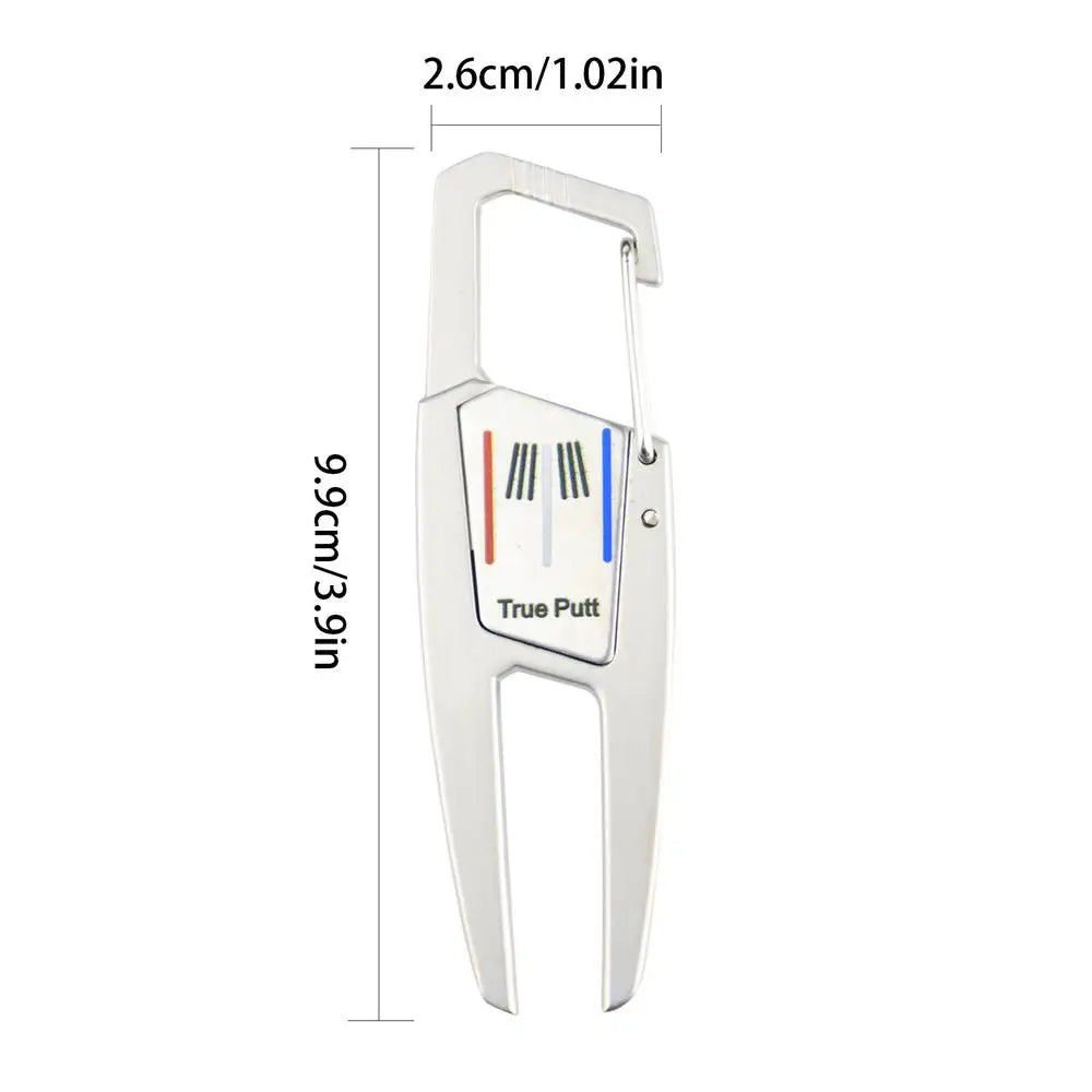 Golf Divot Tool Golf Putting Green Fork Zinc Alloy Golf Divot Repair Tool Pitch Groove Cleaner Golf Pitchforks Golf Accessories